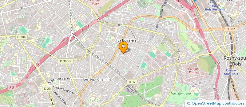 localisation de l'entreprise SCI IAOLYM à MONTREUIL