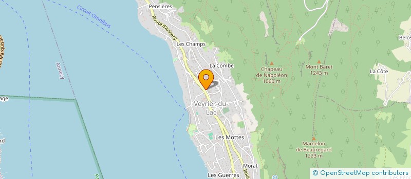 localisation de l'entreprise SCI IAORANA  VEYRIER-DU-LAC