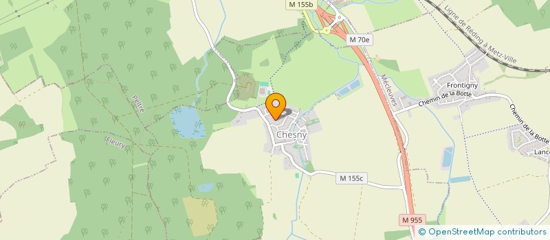 localisation de l'entreprise SCI IBAGUE  CHESNY