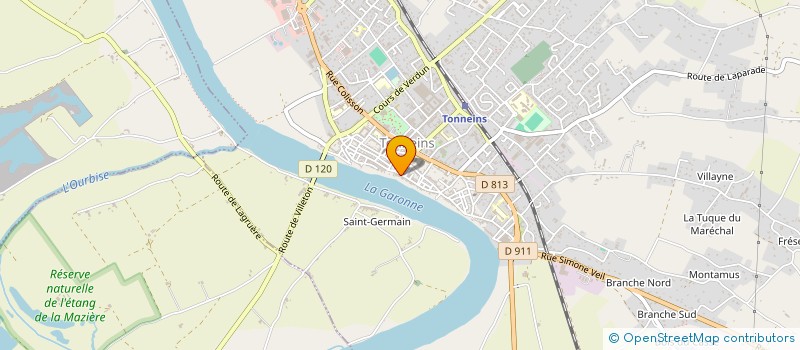 localisation de l'entreprise SCI IBAIGAINA  TONNEINS