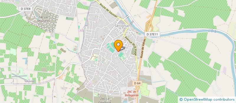 localisation de l'entreprise SCI IBANEZ à SERIGNAN