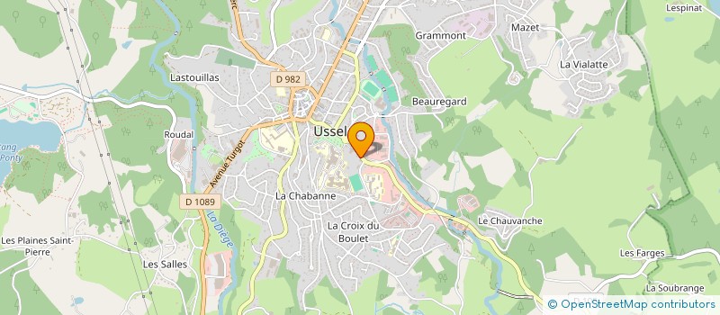 localisation de l'entreprise SCI IBANEZ à USSEL