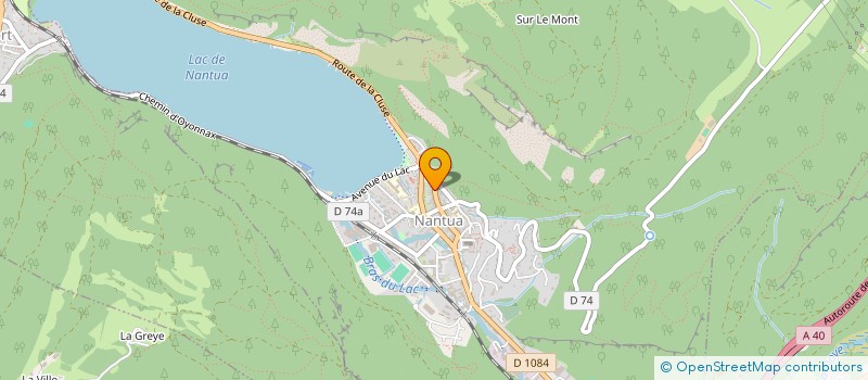localisation de l'entreprise SCI IBD à NANTUA