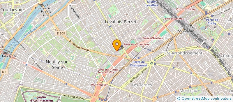 localisation de l'entreprise SCI IBERT-DANTON à LEVALLOIS-PERRET