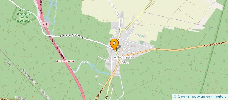 localisation de l'entreprise SCI IBIS  ARBONNE-LA-FORET