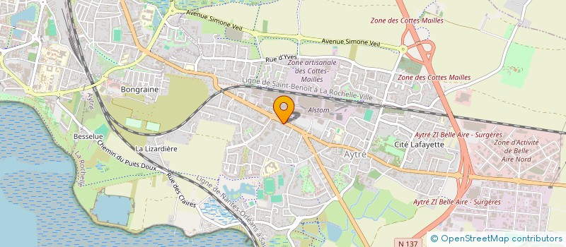 localisation de l'entreprise SCI IBISCUS  AYTRE