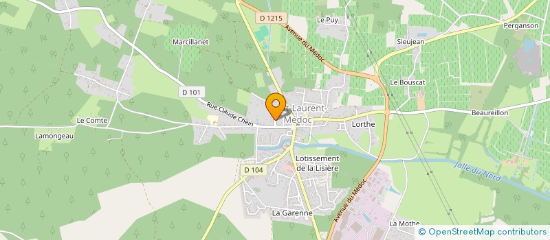 localisation de l'entreprise SCI IBISCUS  SAINT-LAURENT-MEDOC