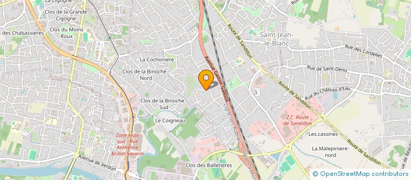 localisation de l'entreprise SCI IBN TACHFINT  SAINT-JEAN-LE-BLANC