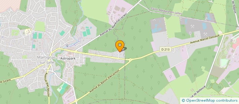 localisation de l'entreprise SCI IBP  MARTIGNAS-SUR-JALLE