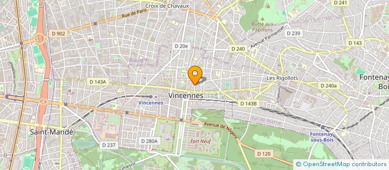 localisation de l'entreprise SCI IBRAHIM IMMOBILIER à VINCENNES
