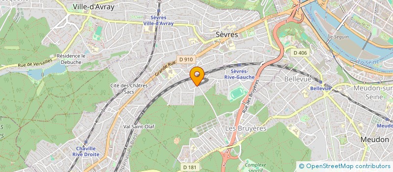 localisation de l'entreprise SCI IBRAHM à SEVRES