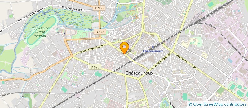 localisation de l'entreprise SCI IBS à CHATEAUROUX