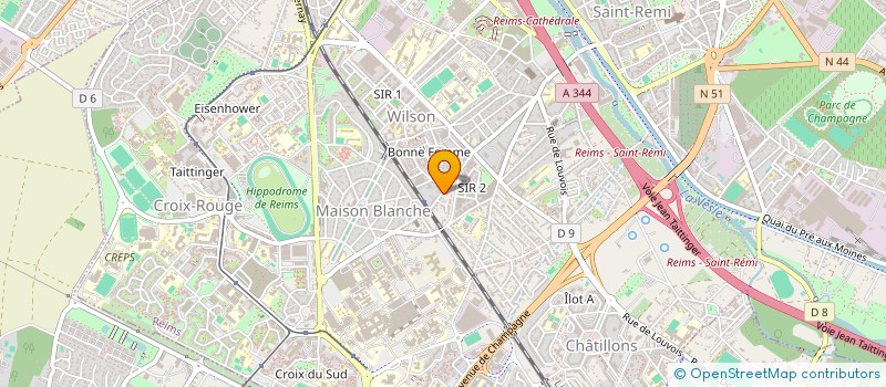 localisation de l'entreprise SCI ICA  REIMS