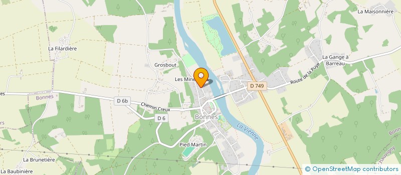 localisation de l'entreprise SCI ICAF à BONNES