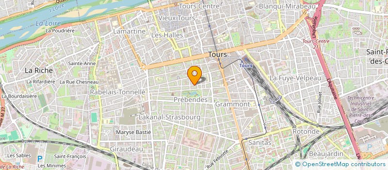 localisation de l'entreprise SCI ICAR  TOURS