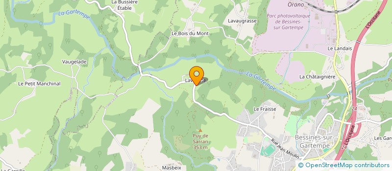 localisation de l'entreprise SCI ICARE  BESSINES-SUR-GARTEMPE