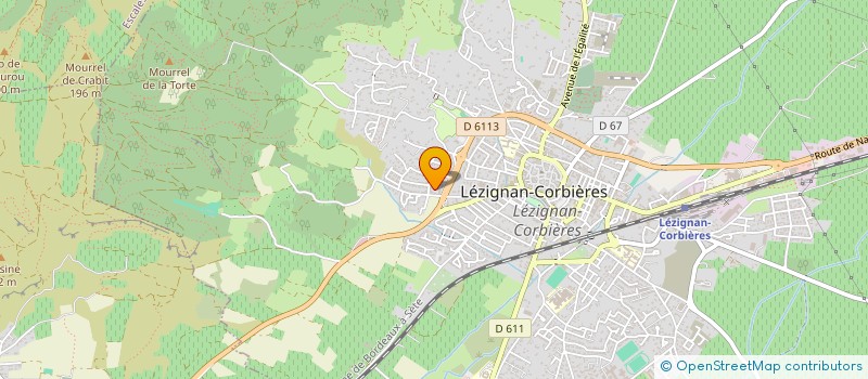 localisation de l'entreprise SCI ICARE  LEZIGNAN-CORBIERES