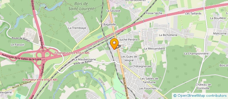 localisation de l'entreprise SCI ICAROSSE à VEIGNE