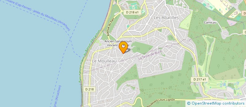 localisation de l'entreprise SCI ICE à ARCACHON