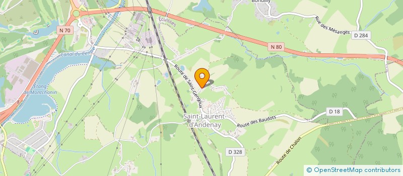 localisation de l'entreprise SCI  ICH  SAINT-LAURENT-D'ANDENAY