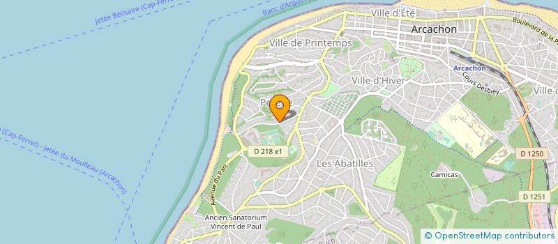 localisation de l'entreprise SCI ICHUU  ARCACHON