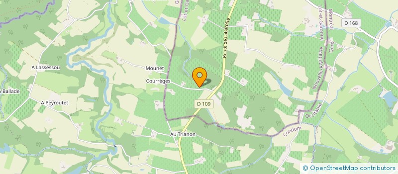 localisation de l'entreprise SCI ICI  POUDENAS