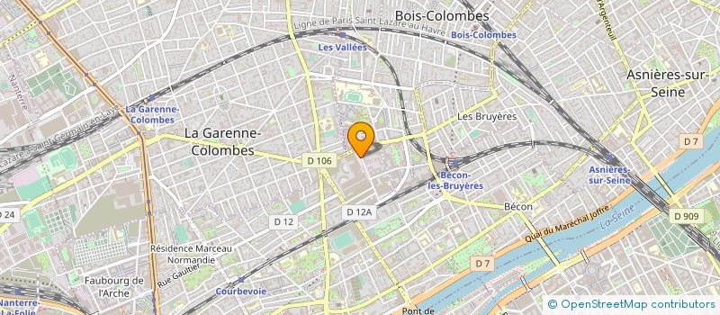 localisation de l'entreprise SCI ICL à COURBEVOIE