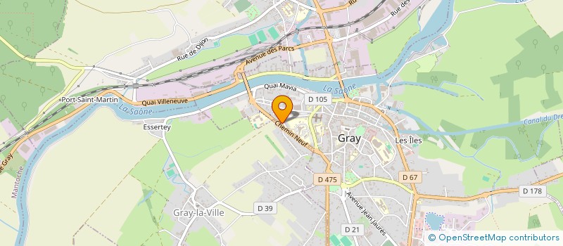 localisation de l'entreprise SCI ICM à GRAY