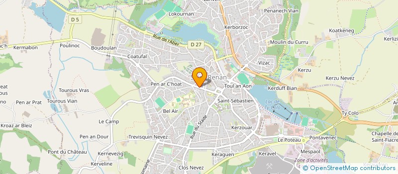 localisation de l'entreprise SCI ICO  SAINT RENAN