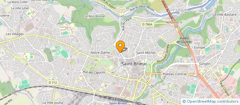 localisation de l'entreprise SCI ICOT à SAINT-BRIEUC