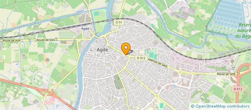 localisation de l'entreprise SCI ICSN  AGDE