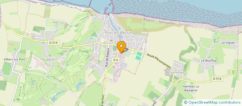 localisation de l'entreprise SCI 'ID'  PORT-EN-BESSIN-HUPPAIN