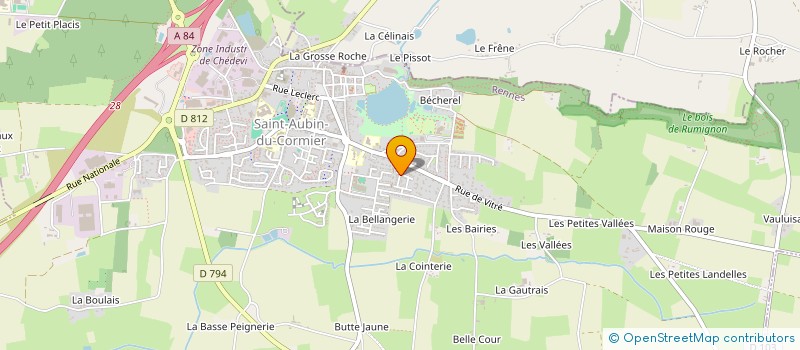localisation de l'entreprise SCI ID TREGOR  SAINT-AUBIN-DU-CORMIER