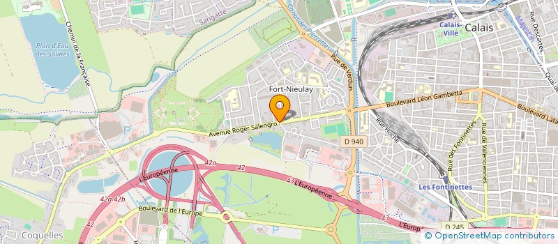 localisation de l'entreprise SCI IDA  CALAIS