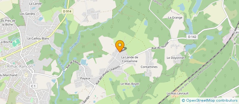 localisation de l'entreprise SCI IDB3  RILHAC-RANCON