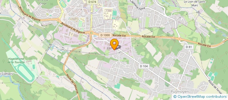 localisation de l'entreprise SCI IDE  HIERSAC