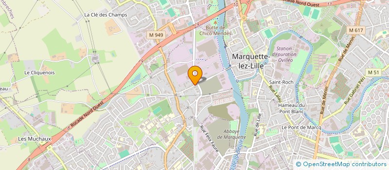 localisation de l'entreprise SCI IDE MARQUETTE  MARQUETTE-LEZ-LILLE