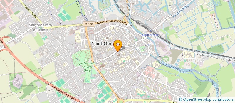 localisation de l'entreprise SCI IDEA-STUDIO  SAINT-OMER