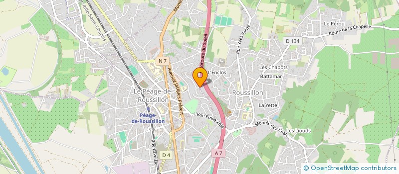 localisation de l'entreprise SCI IDEAL  ROUSSILLON