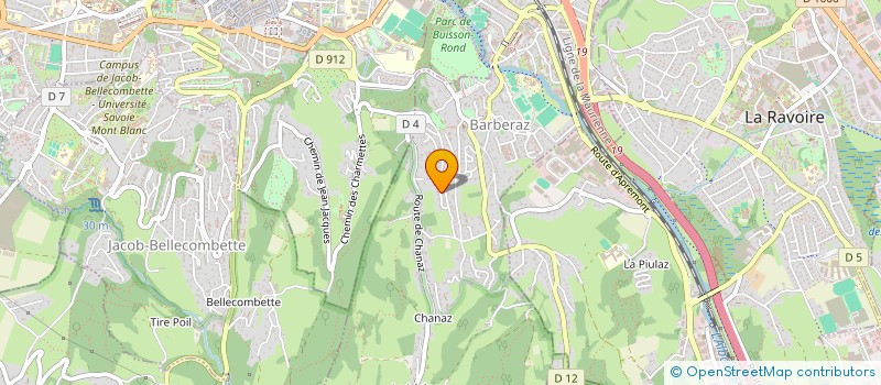 localisation de l'entreprise SCI IDEAS 73  BARBERAZ