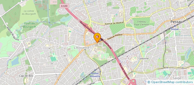 localisation de l'entreprise SCI IDEE 282  PESSAC