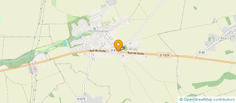 localisation de l'entreprise SCI IDEE HABITAT  HOMBLIERES