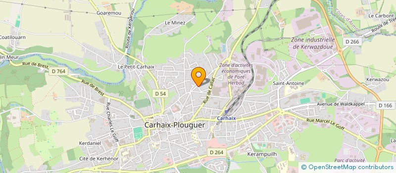 localisation de l'entreprise SCI IDEFIX à CARHAIX-PLOUGUER