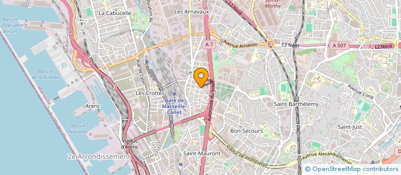 localisation de l'entreprise SCI IDEL SERVICE à MARSEILLE