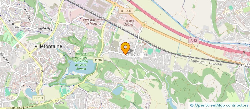 localisation de l'entreprise SCI IDELIA  VAULX-MILIEU