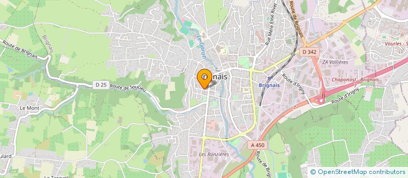 localisation de l'entreprise SCI IDELPRISS  BRIGNAIS