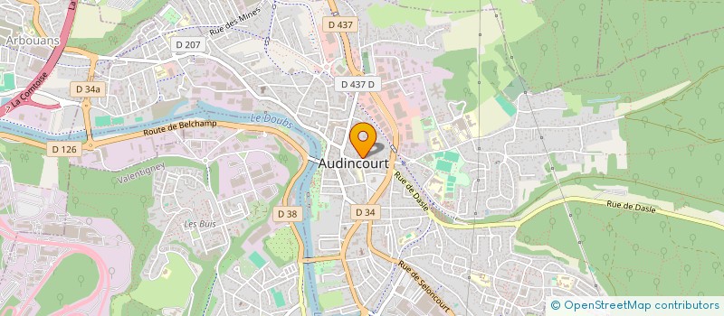 localisation de l'entreprise SCI IDEM  AUDINCOURT