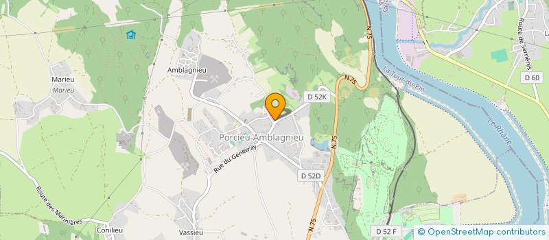 localisation de l'entreprise SCI IDEM  PORCIEU-AMBLAGNIEU