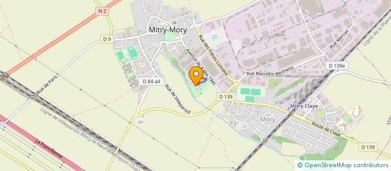 localisation de l'entreprise SCI IDEOR  MITRY-MORY