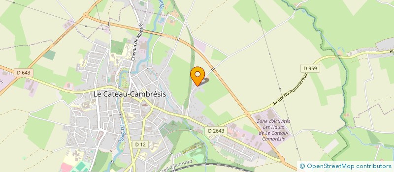 localisation de l'entreprise SCI IDEST  LE CATEAU-CAMBRESIS